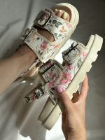 صندل لژدار گلدار تابستونی - Image 4