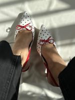 کفش خالخالی سولرقرمز - Image 6